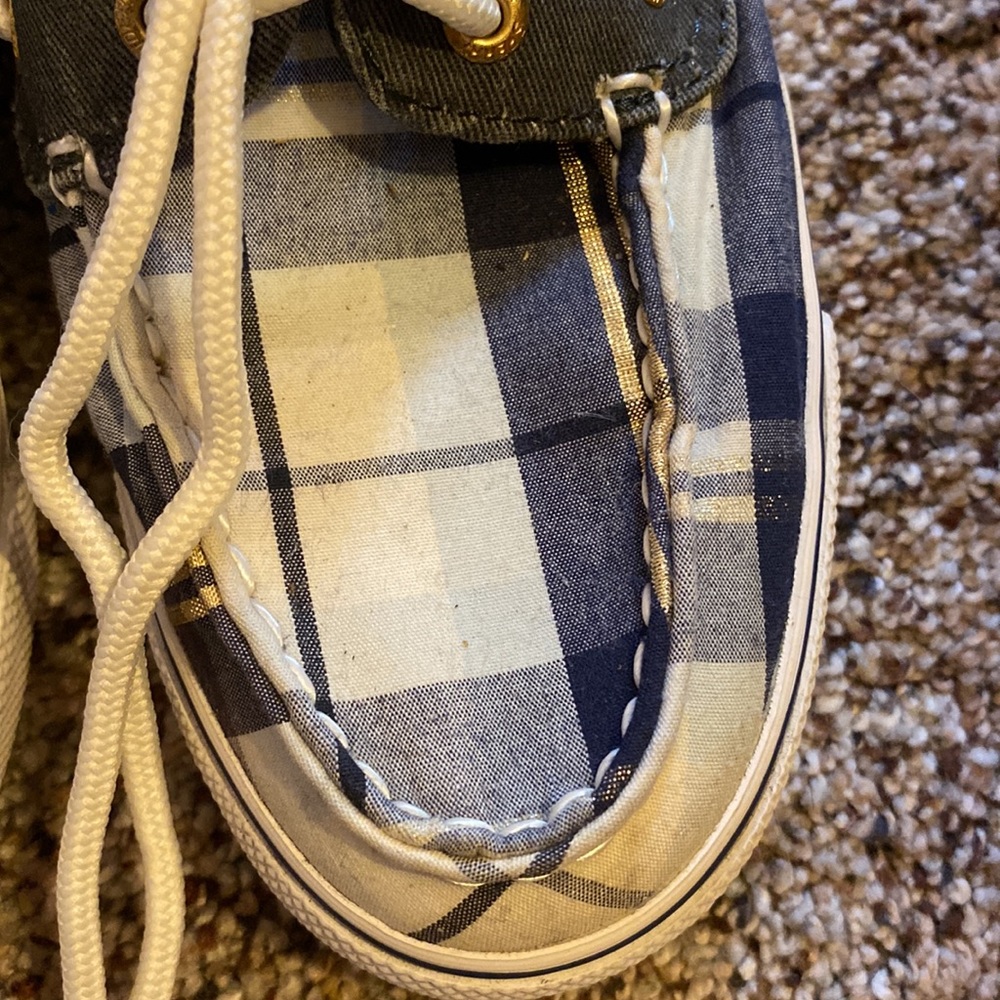 π§‘2/$15π§‘ ππ Adorable Blue, White and Gold Sperry Top-Sider ππ - Picture 10 of 16